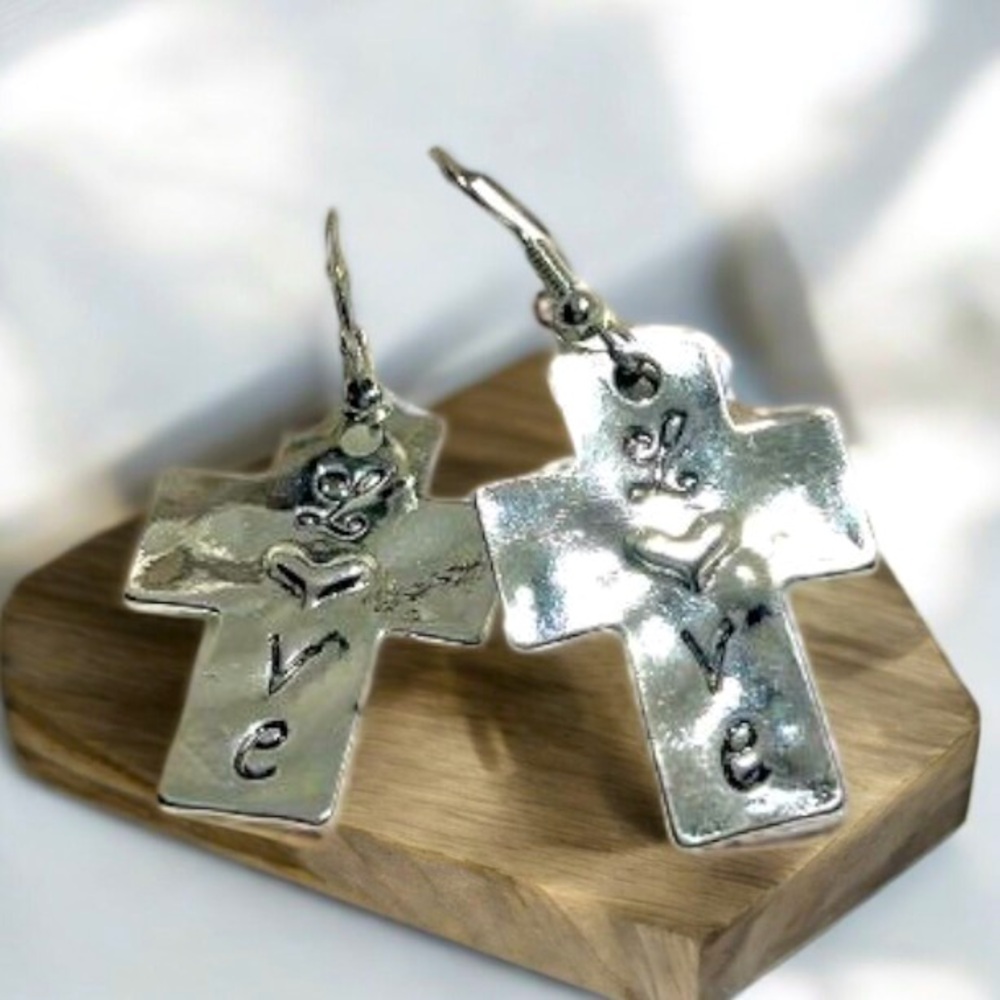 Cross earrings
